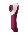 2 en 1 Vibromasseur et stimulateur de clitoris USB rouge Dual Crush Satisfyer - CC597786