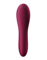 2 en 1 Vibromasseur et stimulateur de clitoris USB rouge Dual Crush Satisfyer - CC597786