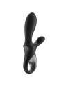 Vibromasseur rabbit noir USB, chauffant et connecté Heat Climax  Satisfyer - CC597791