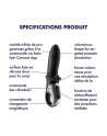 Vibromasseur noir USB, chauffant et connecté Hot Passion Satisfyer - CC597790