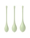 Set de 3 boules de geisha vert pastel Yoni Power 2 Satisfyer - CC597752