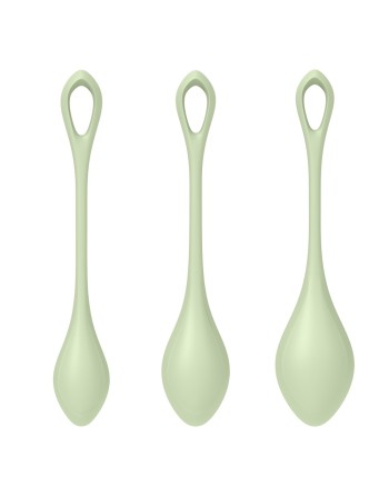 Set de 3 boules de geisha vert pastel Yoni Power 2 Satisfyer - CC597752