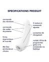 Stimulateur clitoridien connecté blanc Curvy 1 Satisfyer - CC5972390020