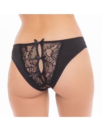 Culotte ouverte noir  - RECREN1157-BLK Reconditionné