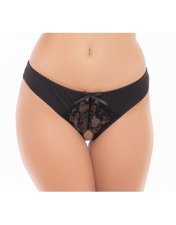 Culotte ouverte noir  - RECREN1157-BLK Reconditionné