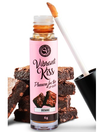 Gloss sexe oral vibrant au brownie 100% comestible - SP6553