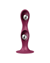 Gode ventouse silicone rouge Double Ball-R Satisfyer - CC597842