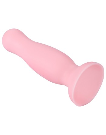 Plug anal ventouse rose pastel taille M - A-001-M-PNK