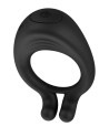 OCTAVE, Cockring Noir dans un silicone médical doux avec 1 mode de vibration - COR035BLK