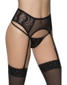 Porte-jarretelles noir taille haute - MAL103BLK