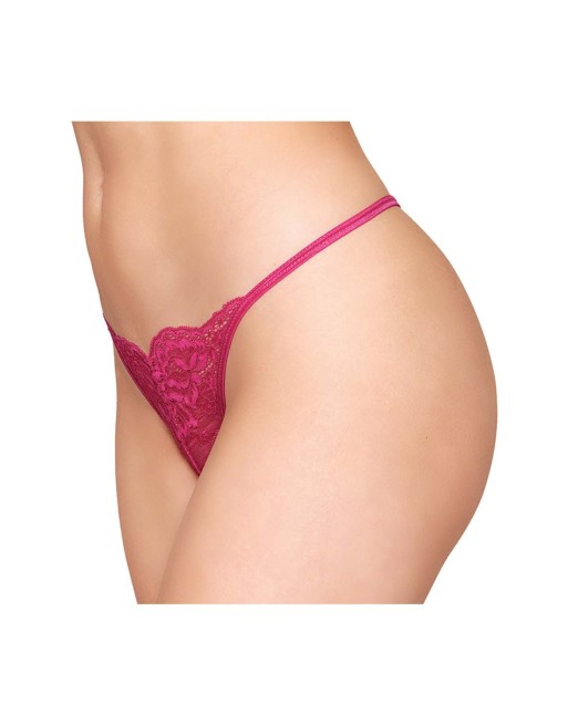 String ficelle rouge avec chaine strass - DG1497BEE