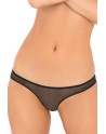 Tanga noir dentelle ouverture sur les fesses - REN1144-BLK