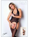 Bodystocking en dentelle ajourée noire - Le Numéro 16 - Collection Bodystocking - CM99016