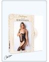 Bodystocking dentelle floral et triple bretelles - Le Numéro 9 - Collection Bodystocking - CM99009