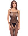 Bodystocking noir scintillante - REN7097-BLK