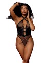 Body string résille noire et chaines - DG13292BLK