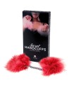 Menotte plume marabou rouge - SP4152