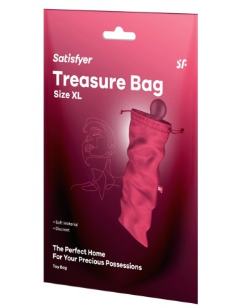 Sac de rangement sextoys rose taille XL Treasure Bag Satisfyer - CC597850