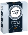 Boite de 3 préservatifs latex avec réservoir, 7 tailles disponibles Mister Size - MS03