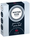 Boite de 3 préservatifs latex avec réservoir, 7 tailles disponibles Mister Size - MS03