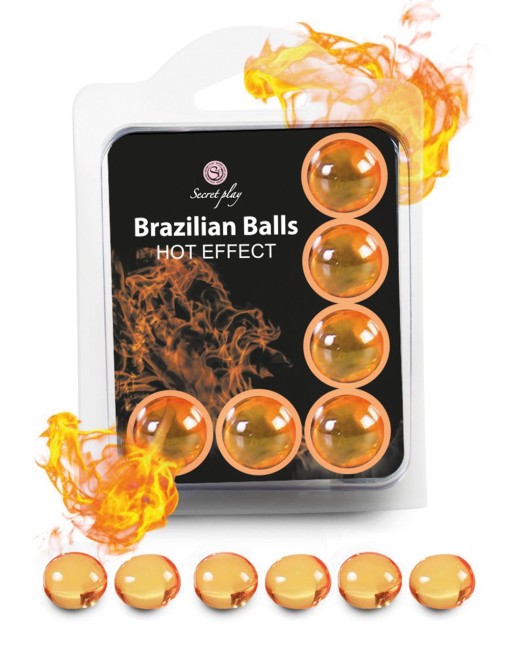 Boules de massage Brésiliennes effet chaleur x6 - BZ5752