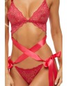 Ensemble 2 pièces dentelle rouge - REN53041-RED