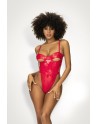 Body en vinyle rouge scintillant - MAL2742RED