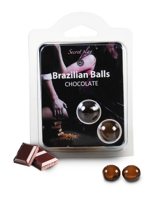 Boules de massage Brésiliennes chocolatées - BZ3857