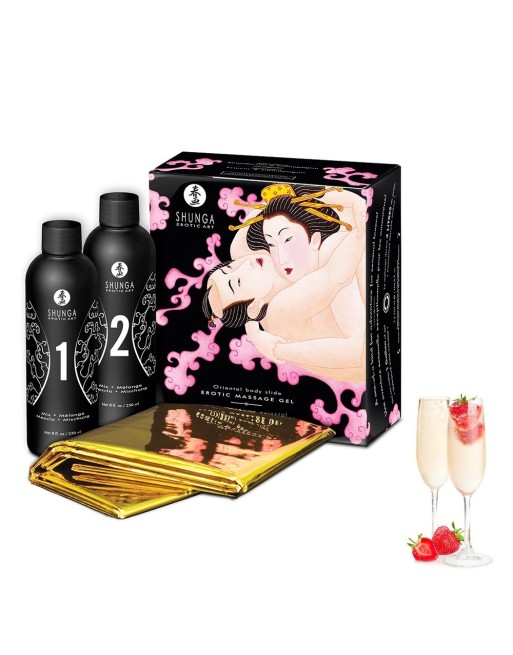 Gelée de massage oriental vin pétillant fraise - CC817700