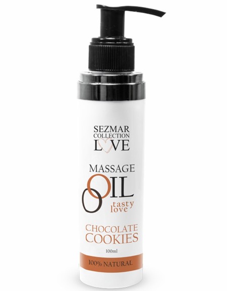 Huile de massage comestible cookie chocolat 100ml - SEZ002A