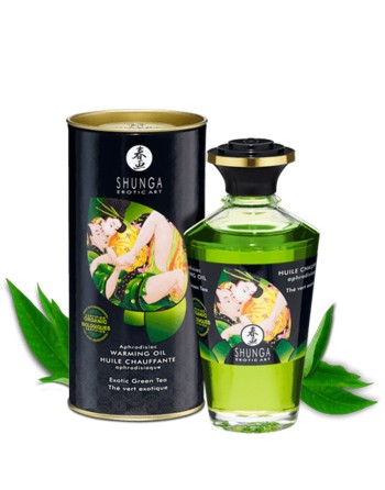 Huile chauffante bio thé vert comestible 100ml - CC812100