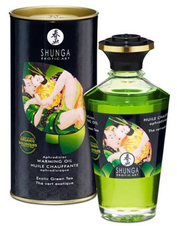 Huile chauffante bio thé vert comestible 100ml - CC812100