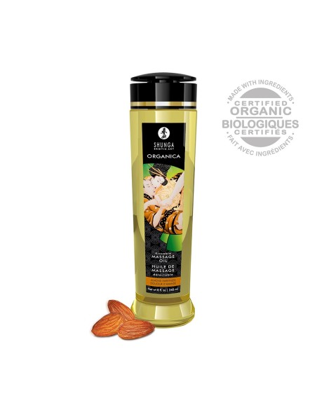 Huile de massage aphrodisiaque bio douceur d'amande 240ml - CC1312