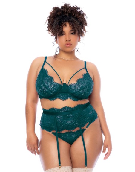 Ensemble 3 pièces grande taille vert - MAL8866XSEAG