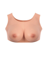 Buste seins réaliste couleur peau claire Taille S Bonnet C - CC730014019403