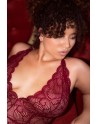 Body grande taille couleur framboise - MAL8875XROSW