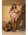 Body, grande taille, chair et noir - MAL8782XNBL