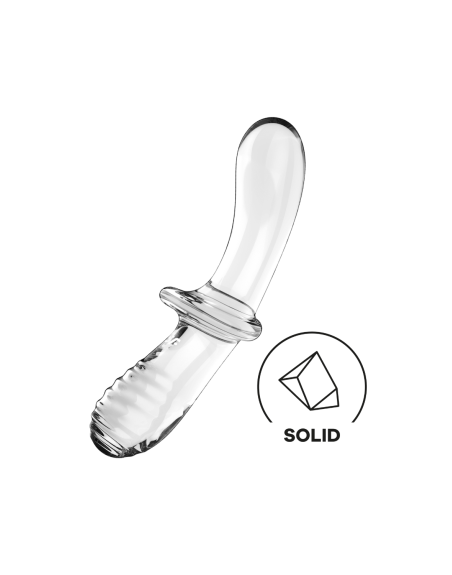 Gode en verre borosilicaté massif transparent Double Crystal Satisfyer - CC597829