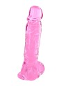 Gode jelly rose ventouse taille XL 22cm - CC570132