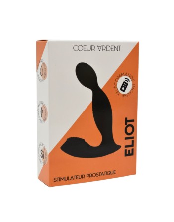 ELIOT, Stimulateur de prostate USB, avec télécommande, en silicone médical - BQ149BLK