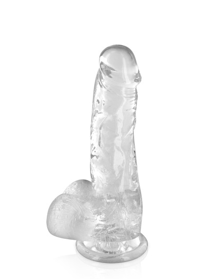 Gode jelly transparent ventouse taille M 17.5cm - CC570123