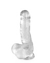 Gode jelly transparent ventouse taille M 17.5cm - CC570123