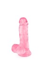 Gode jelly rose ventouse taille S 15.3cm - CC570129