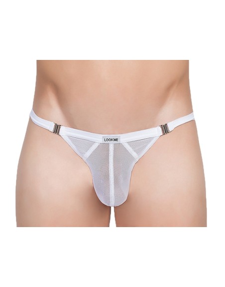 Stripper string blanc Malibu 2 - LM92-58WHT