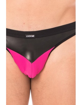 String magenta simili cuir brillant - LM2001-57MAG