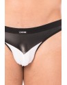 String blanc simili cuir brillant - LM2001-57WHT