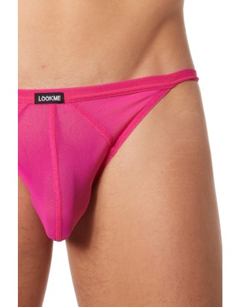 Tanga fine résille rose - LM92-61MAG