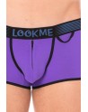 Mini-Pant Violet échancré avec zip - LM2003-68PUR