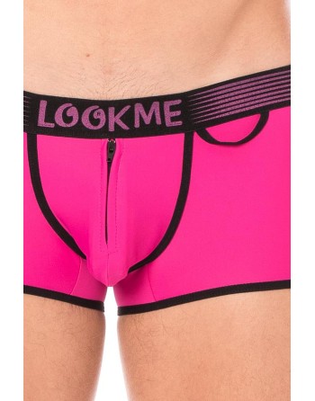 Mini-Pants Magenta échancré avec zip - LM2003-68MAG