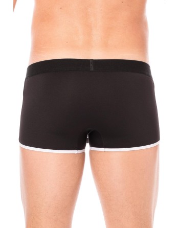 Mini-Pants noir échancré avec zip - LM2003-68BLK